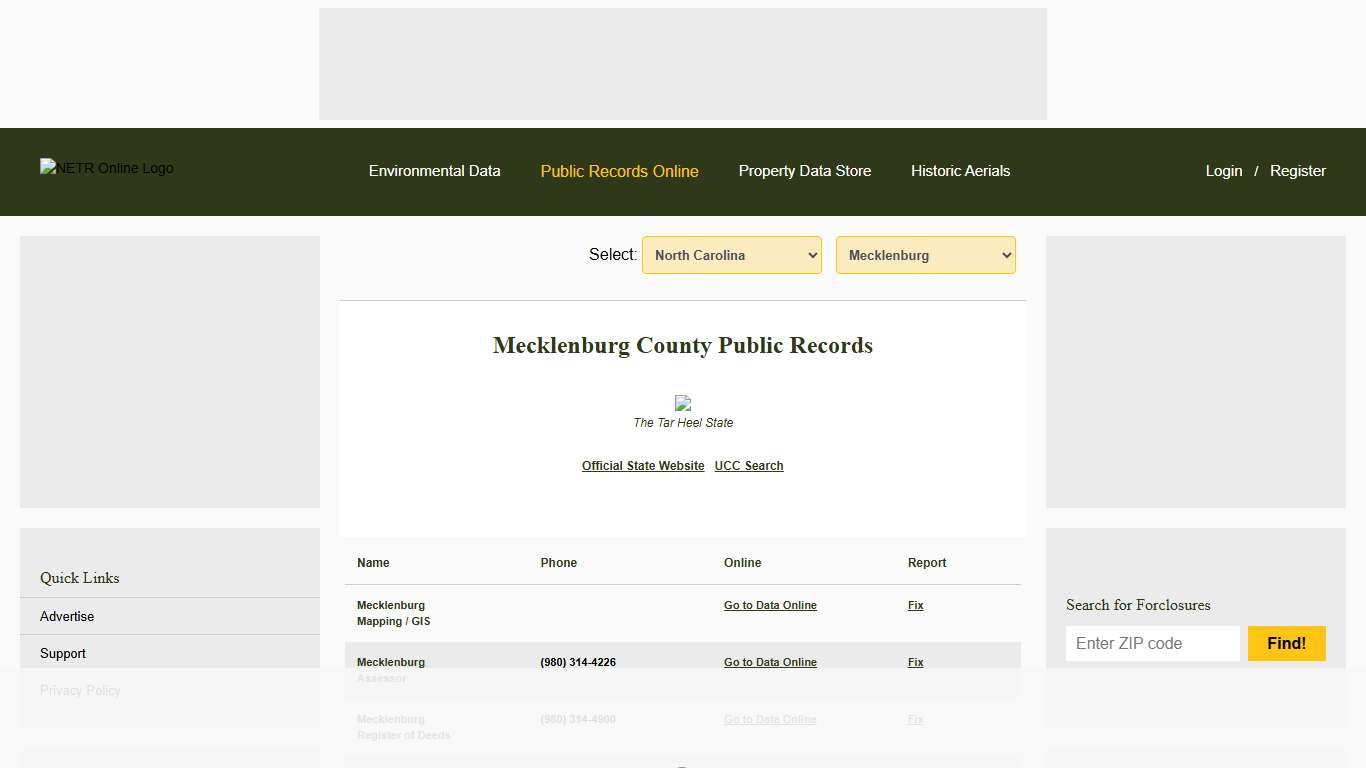 NETR Online • Mecklenburg • Mecklenburg Public Records, Search Mecklenburg Records, Mecklenburg Property Tax, North Carolina Property Search, North Carolina Assessor